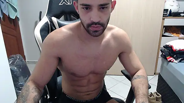 Show de macho_fit na webcam