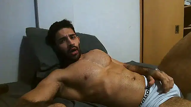 Show de macho_fit na webcam