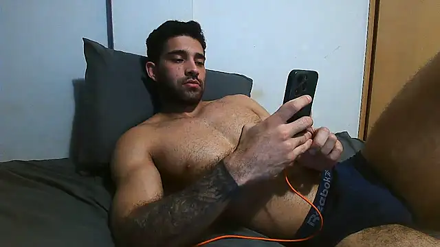 Show de macho_fit na webcam