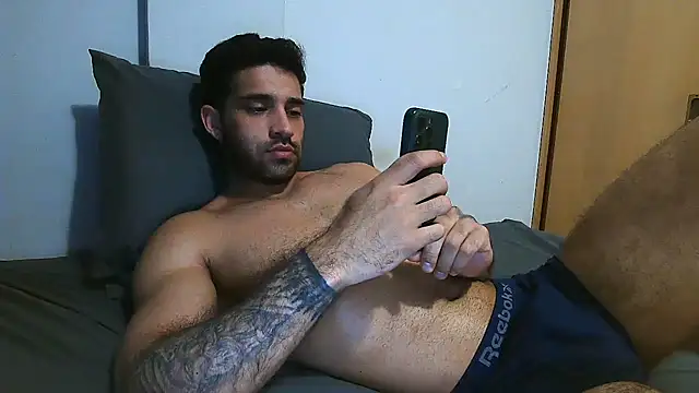 Show de macho_fit na webcam
