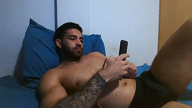 Show de macho_fit na webcam