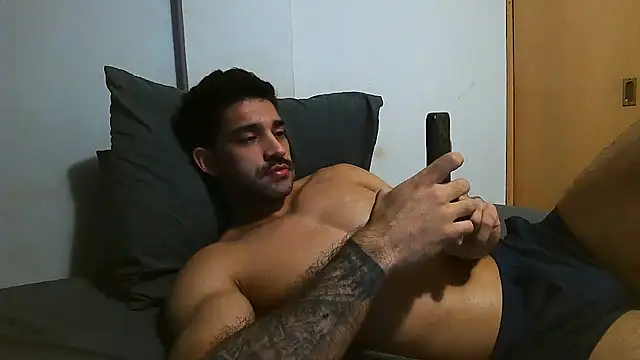 Show de macho_fit na webcam