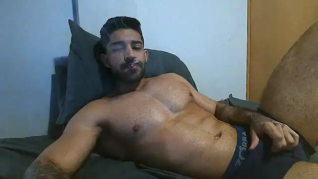 Show de macho_fit na webcam