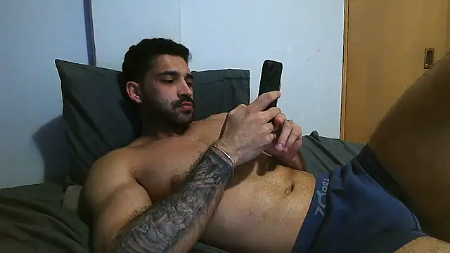 Show de macho_fit na webcam
