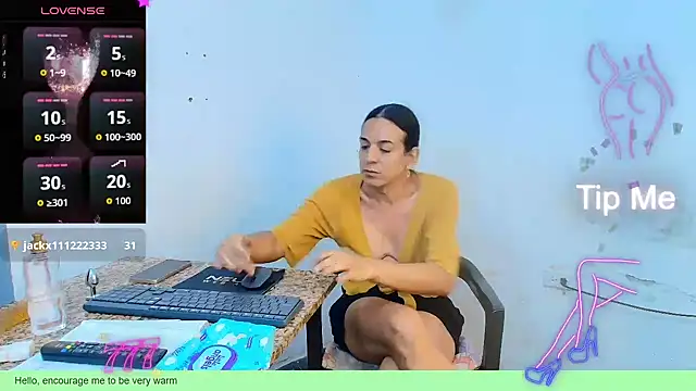 Show de Oh_Tique na webcam