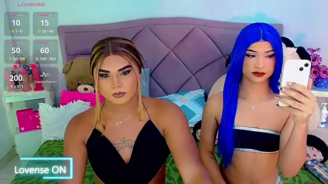 Show de party_duo_trans na webcam