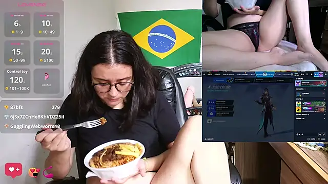 Show de sobresalinaa na webcam