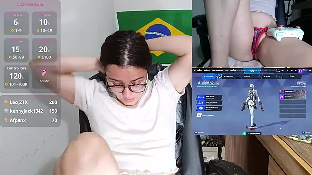 Show de sobresalinaa na webcam