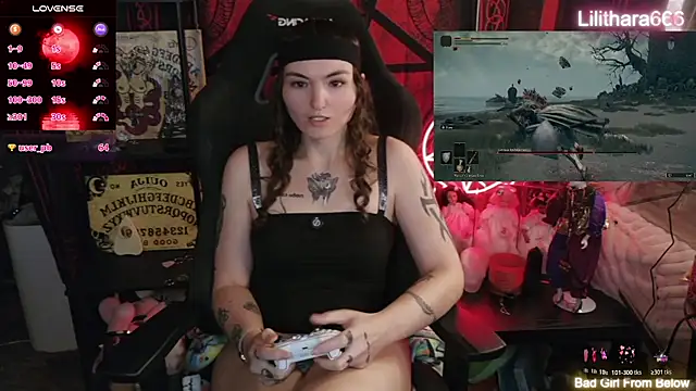 Lilithara666 Adlı Modelin Web Kamerası Şovu