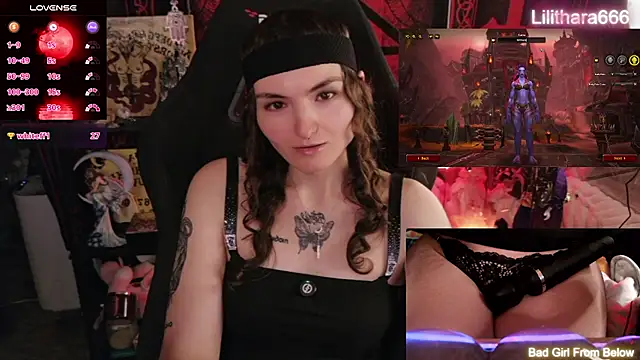 Show webcam de Lilithara666