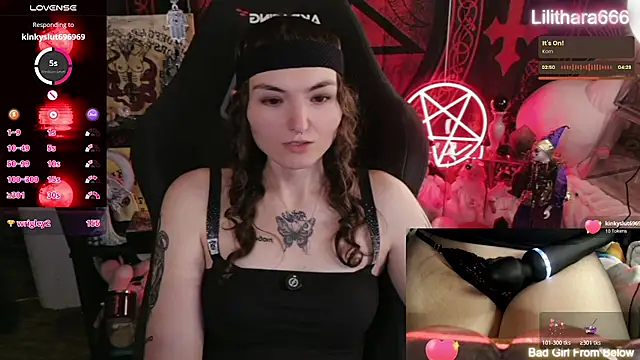 Lilithara666 Adlı Modelin Web Kamerası Şovu