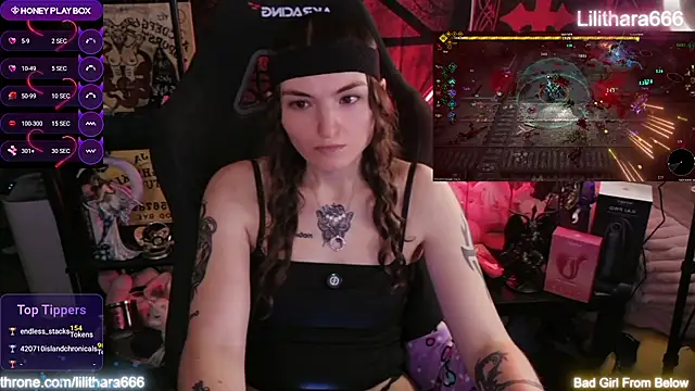 Lilithara666 Adlı Modelin Web Kamerası Şovu
