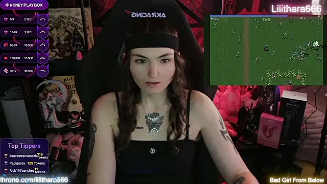 Show webcam de Lilithara666
