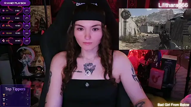 Lilithara666 Adlı Modelin Web Kamerası Şovu