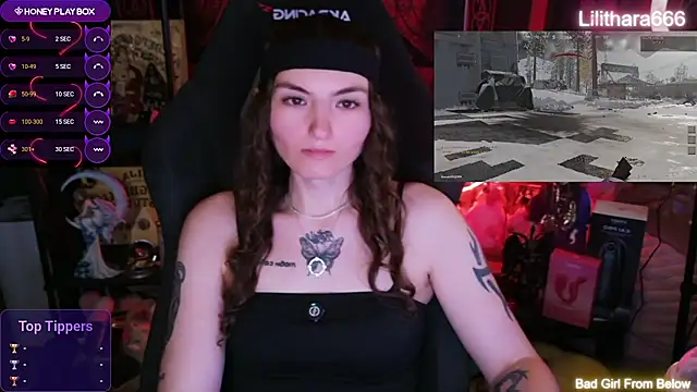 Show de Lilithara666 na webcam