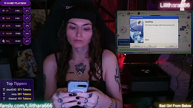 Show Webcam de Lilithara666