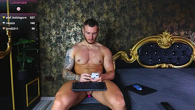 AaronMuscle: вебкам-шоу