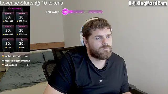 KingMarti webkamerás műsora