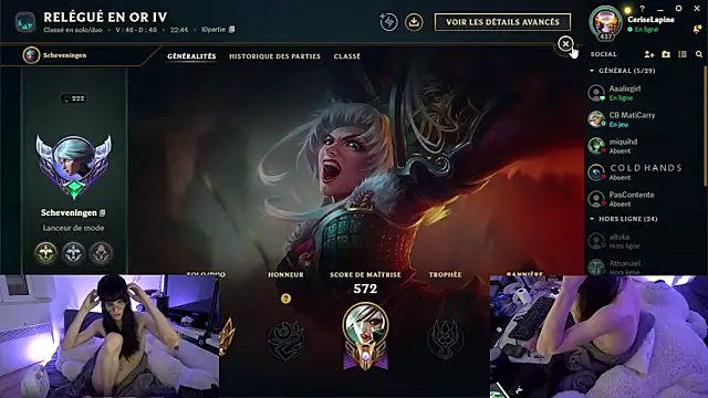 Show de CeriseLapine na webcam