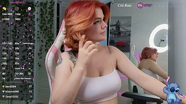 XXX chat uživo modela RedVelveten