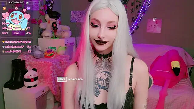 Show de SweetJinks na webcam