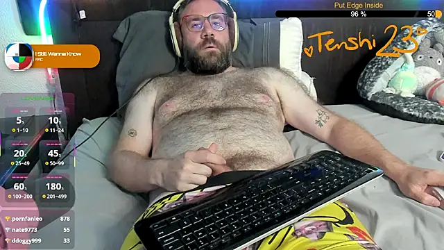 הופעת וובקאם של tenshi23strip