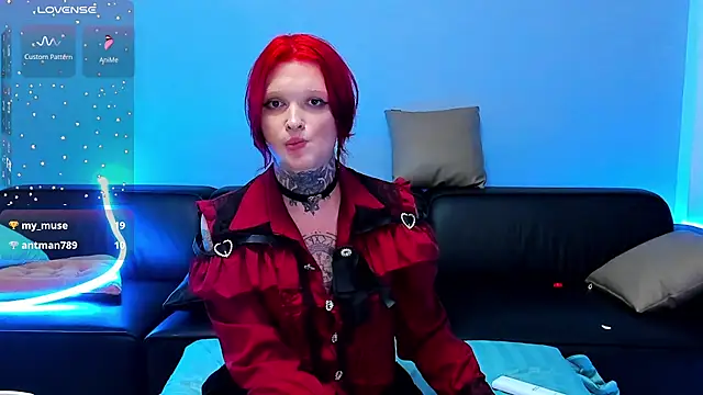 Simona_Rain Show in webcam