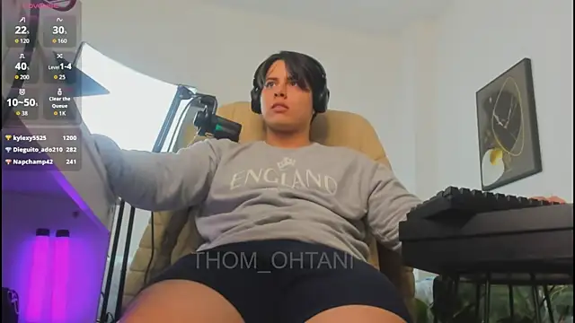 Show de Thom_Ohtani na webcam