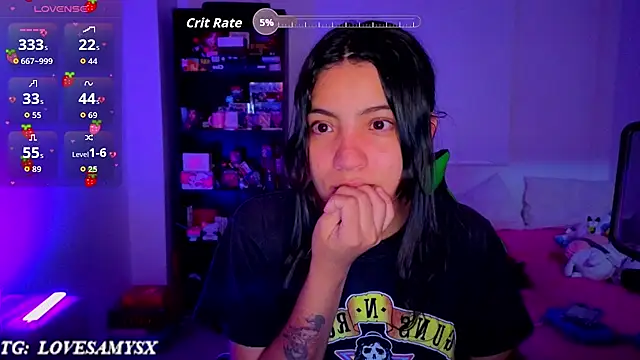 Lovelyamyy élő XXX-chatje