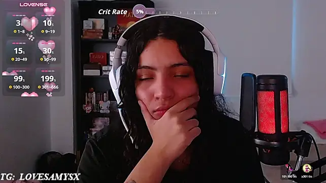 Lovelyamyy webcam show