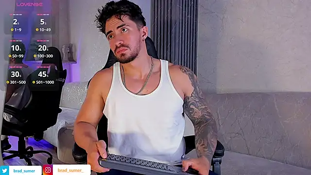 Brad_Summer: διαδικτυακό σόου στην κάμερα