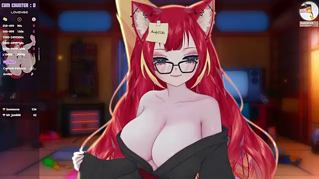 Show modela LewdFoxy_VT na web-kameri