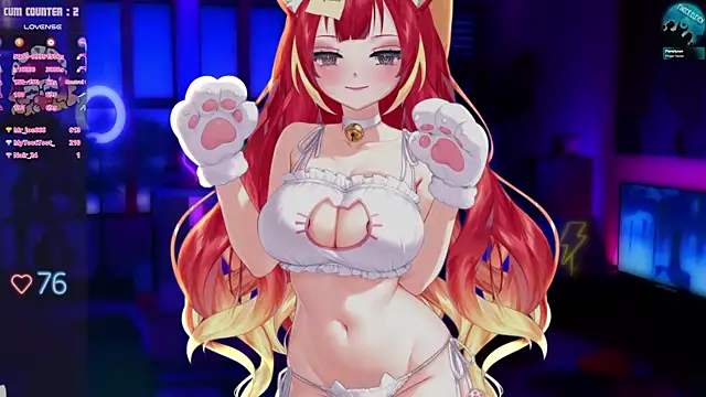 Show de LewdFoxy_VT na webcam