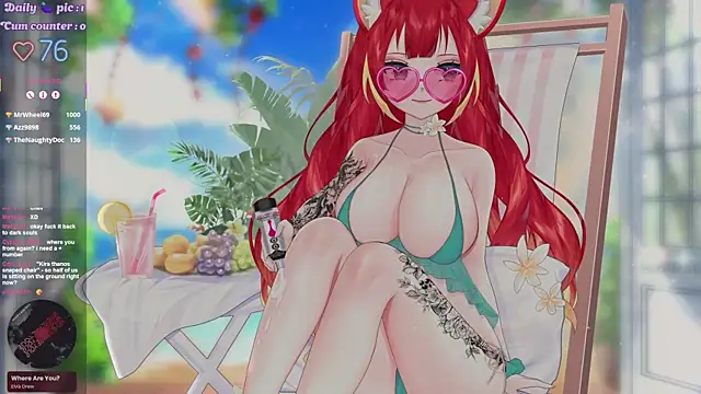 Show de LewdFoxy_VT na webcam