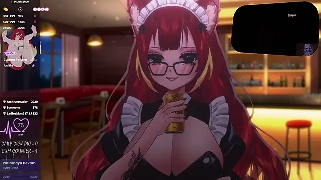 Show modela LewdFoxy_VT na web-kameri