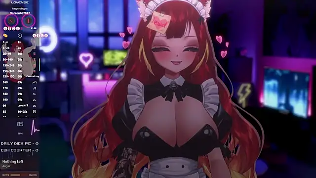 Show modela LewdFoxy_VT na web-kameri