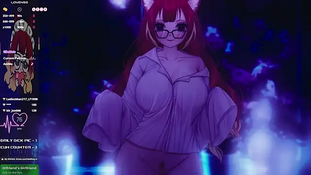 Show modela LewdFoxy_VT na web-kameri