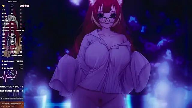 Show modela LewdFoxy_VT na web-kameri