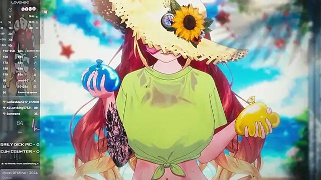 הופעת וובקאם של LewdFoxy_VT