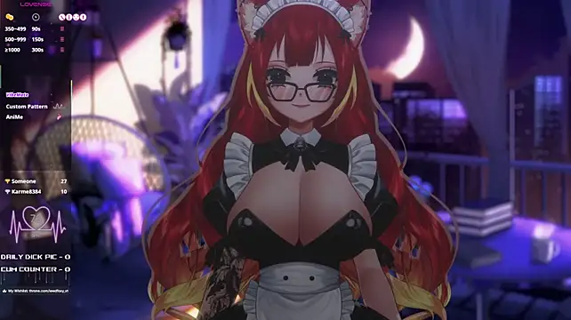 Show modela LewdFoxy_VT na web-kameri