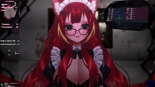 הופעת וובקאם של LewdFoxy_VT