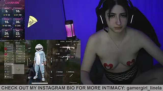 Pertunjukan Kamera Web Gamergirl-Linela