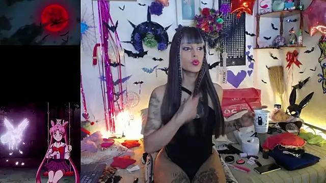 Show de purplekattlyn na webcam