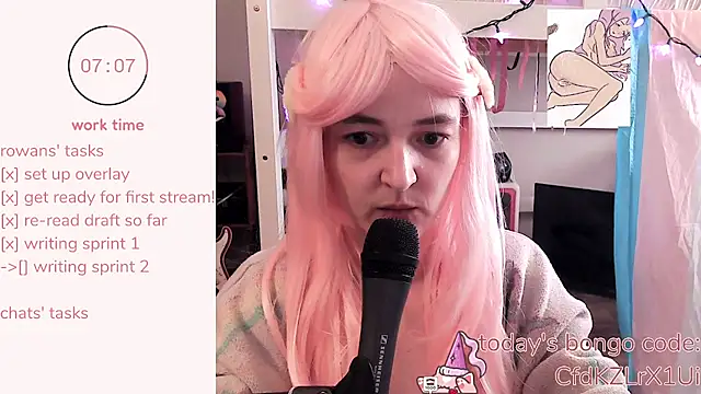 Show de ThirstyKawaii na webcam