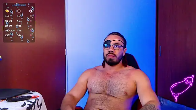 Webkamerová show pirata_fitness