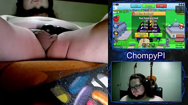 Show de ChompyPI na webcam