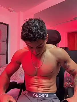 MR_MUSCLEのウェブカメラショー