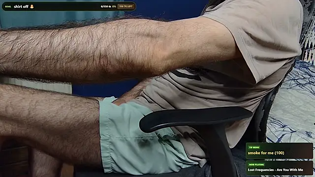 Show modela hairybearcb na web-kameri