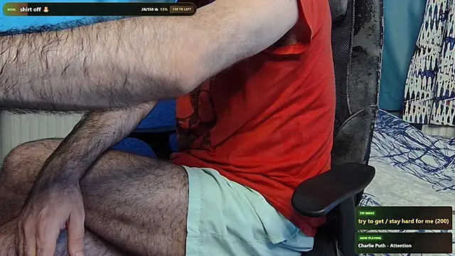 hairybearcb: διαδικτυακό σόου στην κάμερα