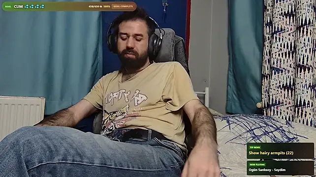 הופעת וובקאם של hairybearcb